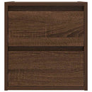 vidaXL 2 db barna tölgy falra szerelhető éjjeliszekrény 38x34x40 cm