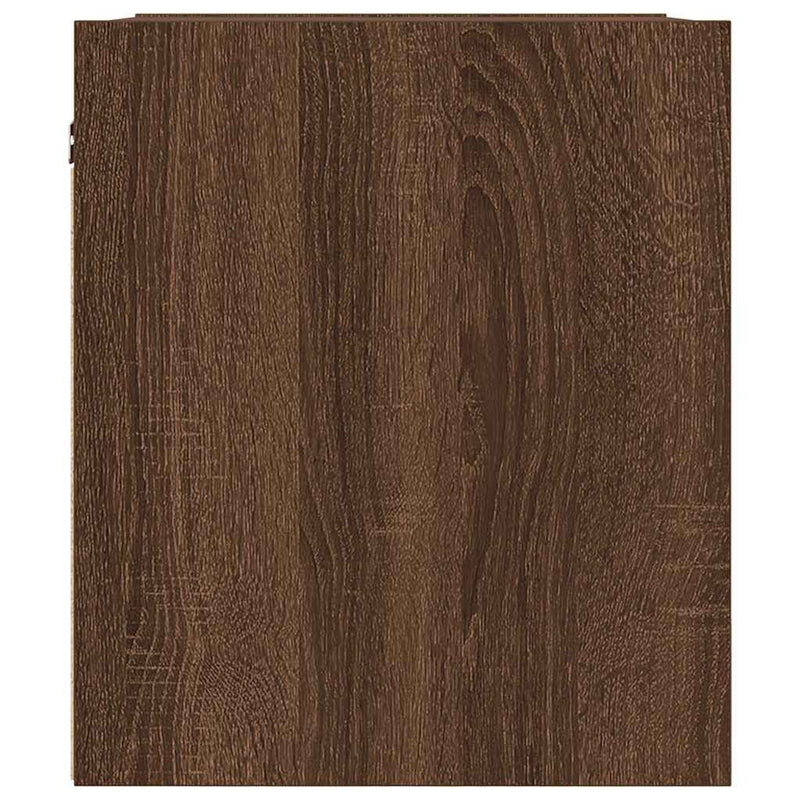 vidaXL 2 db barna tölgy falra szerelhető éjjeliszekrény 38x34x40 cm