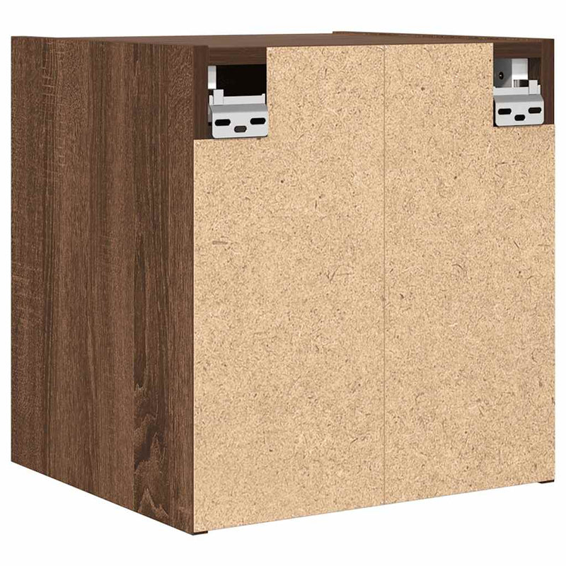 vidaXL 2 db barna tölgy falra szerelhető éjjeliszekrény 38x34x40 cm