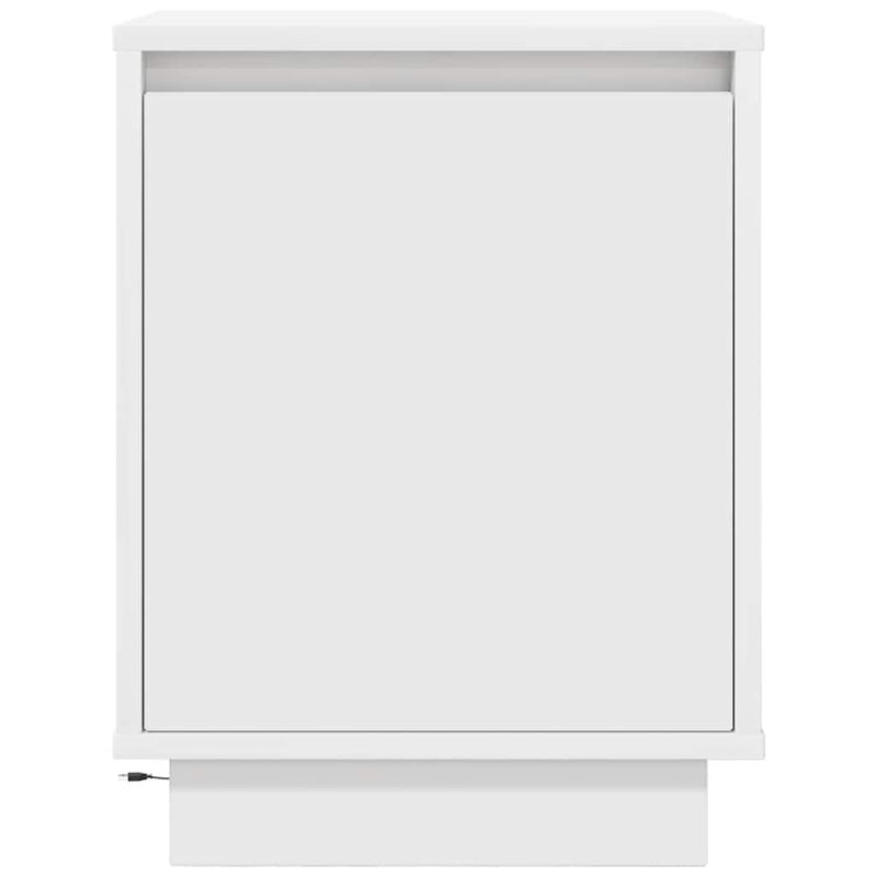 vidaXL éjjeliszekrény LED világítással Fehér 38x34x50 cm 38x34x50 cm