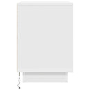 vidaXL éjjeliszekrény LED világítással Fehér 38x34x50 cm 38x34x50 cm
