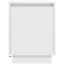 vidaXL 2 db fehér éjjeliszekrények LED világítással 38x34x50 cm