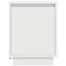 vidaXL 2 db fehér éjjeliszekrények LED világítással 38x34x50 cm