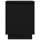 vidaXL fekete éjjeliszekrény LED-világítással 38x34x50 cm