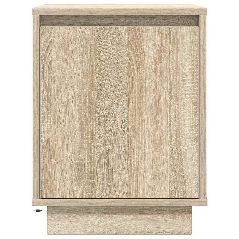 vidaXL 2 db éjjeliszekrények LED világítással 38x34x50 cm