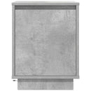 vidaXL betonszürke éjjeliszekrény LED-világítással 38x34x50 cm