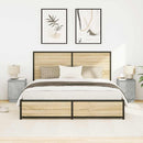 vidaXL 2 db betonszürke éjjeliszekrény LED-fényekkel 38x34x50 cm