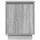 vidaXL szürke sonoma színű éjjeliszekrény LED-világítással 38x34x50 cm