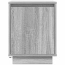 vidaXL 2 db szürke sonoma éjjeliszekrények LED világítással 38x34x50cm