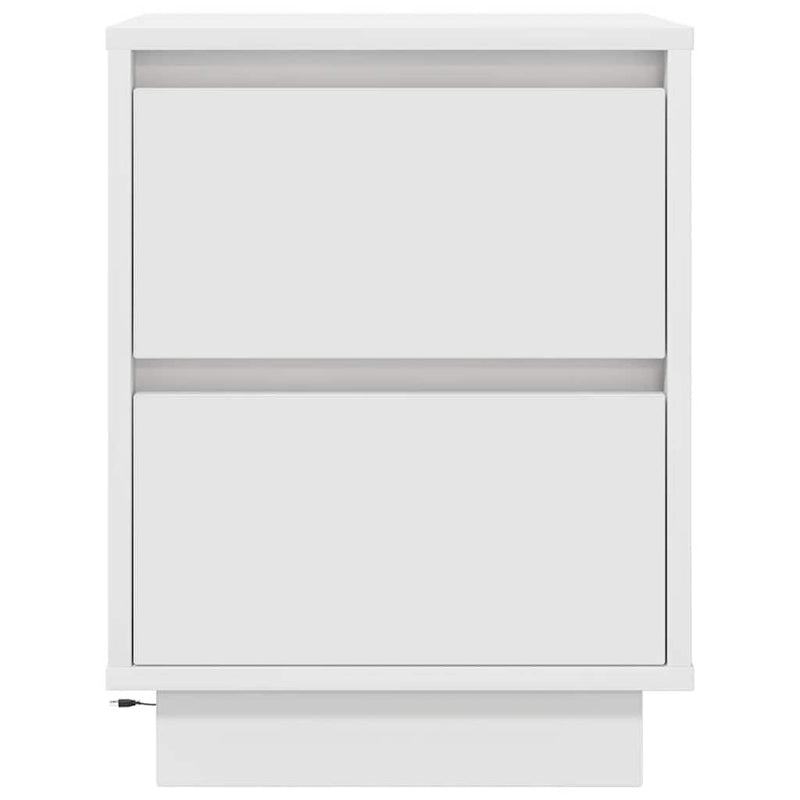 vidaXL éjjeliszekrény LED világítással Fehér 38x34x50 cm 38x34x50 cm
