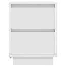 vidaXL 2 db fehér éjjeliszekrények LED világítással 38x34x50 cm