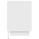 vidaXL 2 db fehér éjjeliszekrények LED világítással 38x34x50 cm