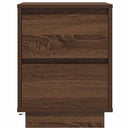 vidaXL barna tölgyszínű éjjeliszekrény LED-világítással 38x34x50 cm
