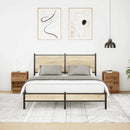 vidaXL 2 db antik fa éjjeliszekrények LED világítással 38x34x50 cm