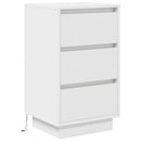 vidaXL éjjeliszekrény LED világítással Fehér 38x34x50 cm 38x34x65 cm