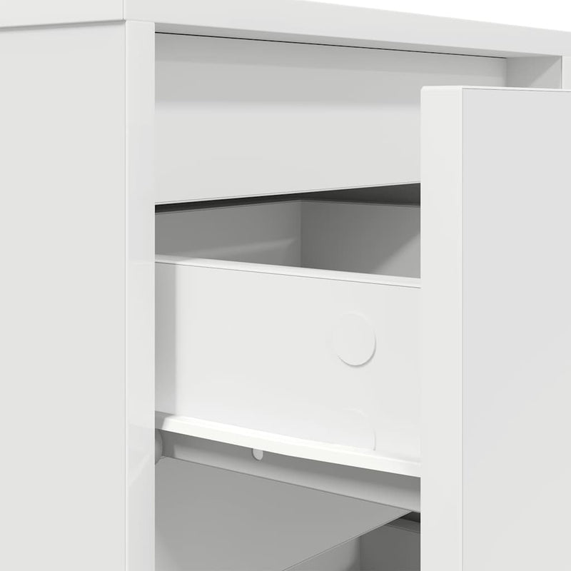 vidaXL éjjeliszekrény LED világítással Fehér 38x34x50 cm 38x34x65 cm