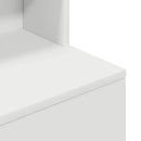 vidaXL fehér szerelt fa éjjeliszekrény 39x35x125 cm