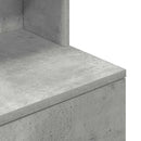 vidaXL betonszürke szerelt fa éjjeliszekrény 39x35x125 cm
