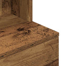 vidaXL antik fa színű szerelt fa éjjeliszekrény 39x35x125 cm