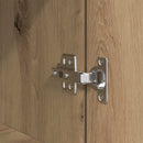 vidaXL kézműves tölgy színű szerelt fa éjjeliszekrény 39x35x125 cm