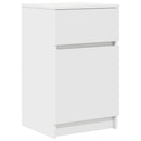 vidaXL fehér szerelt fa éjjeliszekrény 39x35x65 cm