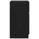 vidaXL 2 db fekete szerelt fa éjjeliszekrény 39x35x65 cm