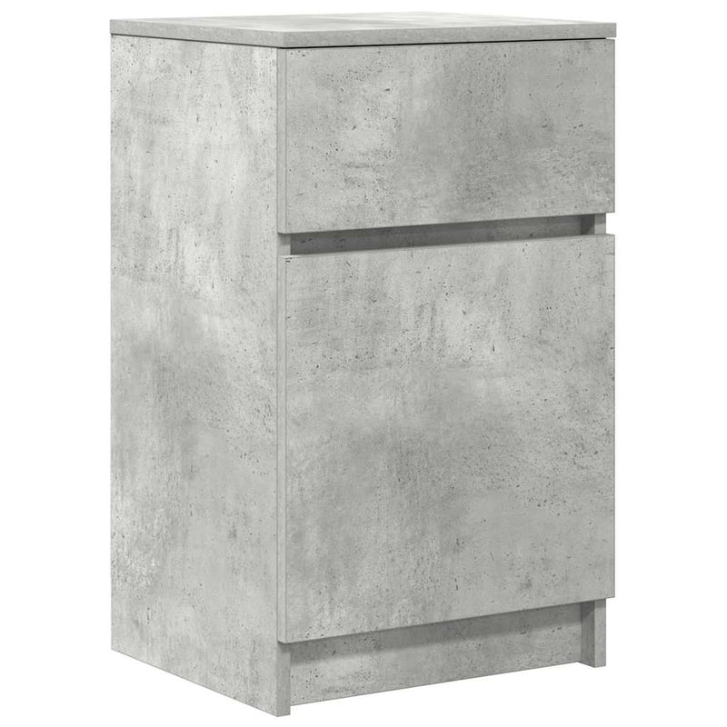 vidaXL betonszürke szerelt fa éjjeliszekrény 39x35x65 cm