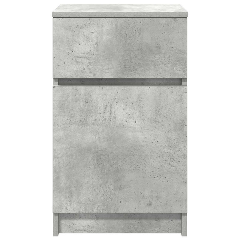 vidaXL betonszürke szerelt fa éjjeliszekrény 39x35x65 cm