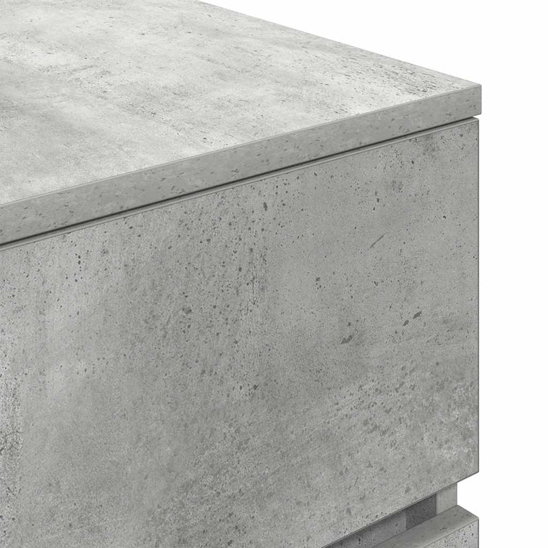 vidaXL betonszürke szerelt fa éjjeliszekrény 39x35x65 cm