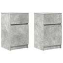 vidaXL 2 db betonszürke szerelt fa éjjeliszekrény 39x35x65 cm