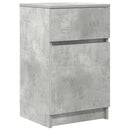 vidaXL 2 db betonszürke szerelt fa éjjeliszekrény 39x35x65 cm