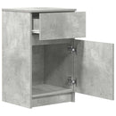 vidaXL 2 db betonszürke szerelt fa éjjeliszekrény 39x35x65 cm
