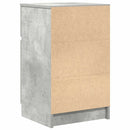 vidaXL 2 db betonszürke szerelt fa éjjeliszekrény 39x35x65 cm