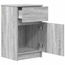 vidaXL 2 db szürke sonoma színű fa éjjeliszekrény 39x35x65 cm