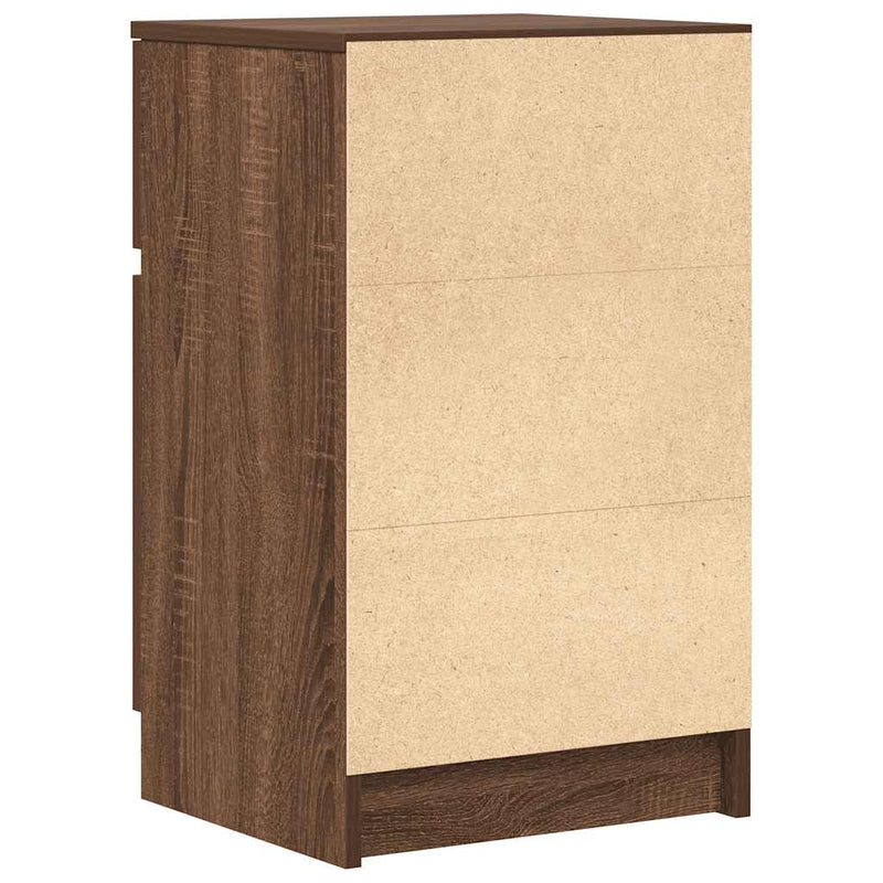 vidaXL barna tölgyszínű szerelt fa éjjeliszekrény 39x35x65 m