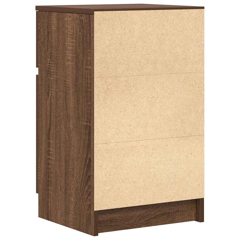 vidaXL 2 db barna tölgyszínű éjjeliszekrény 39x35x65 cm