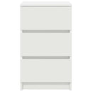 vidaXL fehér éjjeliszekrény 3 fiókkal 39x35x65 cm