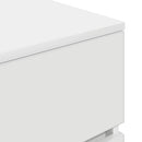 vidaXL fehér éjjeliszekrény 3 fiókkal 39x35x65 cm