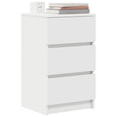 vidaXL 2 db fehér éjjeliszekrények 3 fiókkal 39x35x65 cm