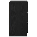 vidaXL 2 db fekete éjjeliszekrények 3 fiókkal 39x35x65 cm