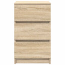 vidaXL 2 db sonoma tölgy éjjeliszekrények 3 fiókkal 39x35x65 cm