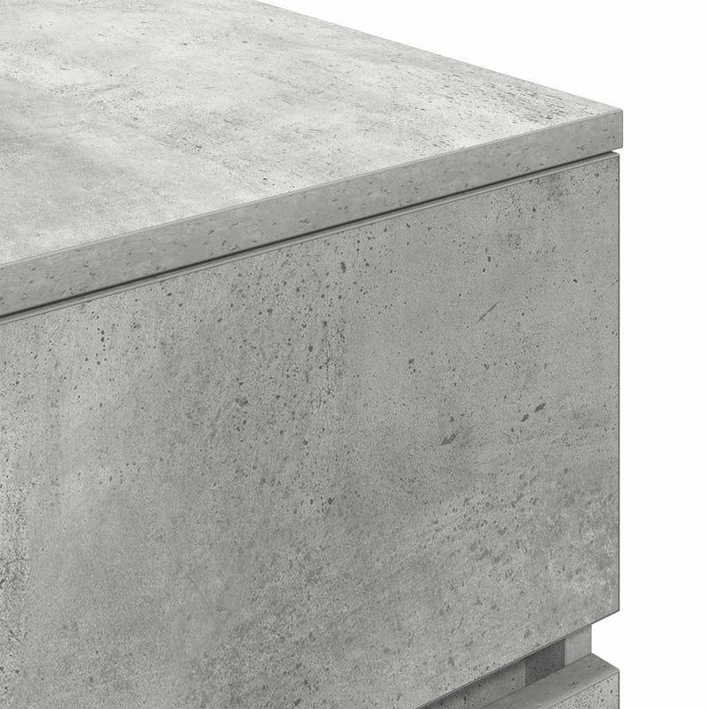 vidaXL betonszürke éjjeliszekrény 3 fiókos 39x35x65 cm