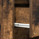 vidaXL füstölt tölgy éjjeliszekrény 3 fiókkal 39x35x65 cm