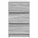 vidaXL szürke sonoma színű éjjeliszekrény 3 fiókkal 39x35x65 cm