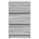 vidaXL 2 db szürke sonoma színű éjjeliszekrények 3 fiókkal 39x35x65 cm