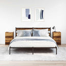 vidaXL 2 db antik fa éjjeliszekrények 3 fiókkal 39x35x65 cm