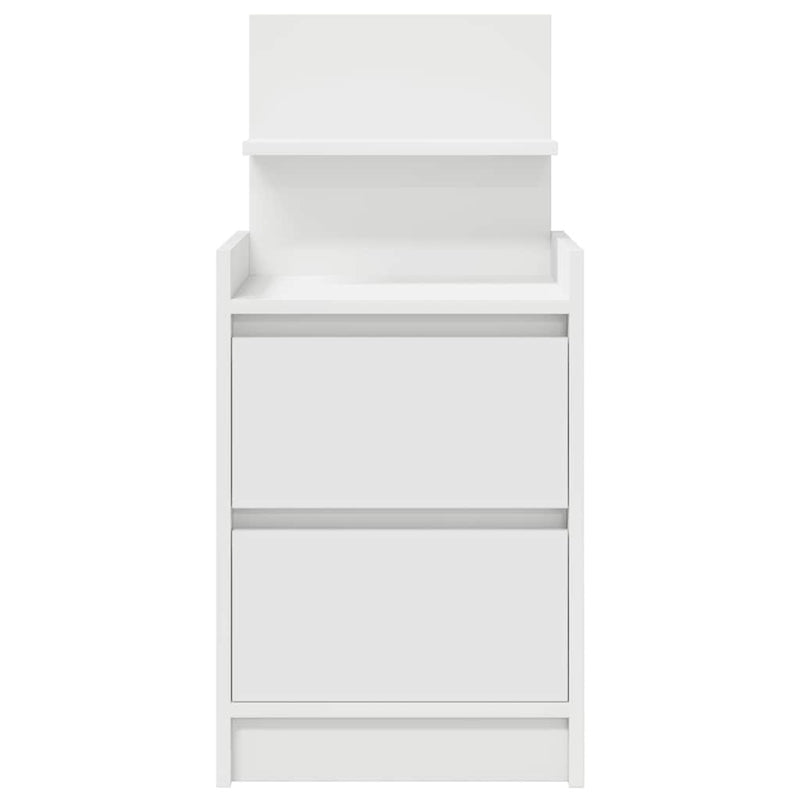 vidaXL 2 db fehér éjjeliszekrények 2 fiókkal 38x34x80 cm