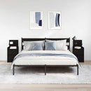 vidaXL 2 db fekete éjjeliszekrények 2 fiókkal 38x34x80 cm