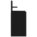 vidaXL 2 db fekete éjjeliszekrények 2 fiókkal 38x34x80 cm