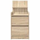 vidaXL sonoma tölgy színű éjjeliszekrény 2 fiókkal 38x34x80 cm